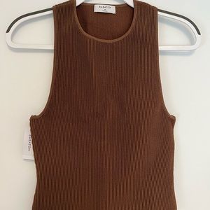 Aritzia sculpt knit high neck tank